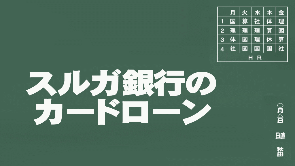 スルガ銀行のカードローン説明イメージ画像