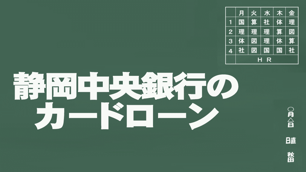 静岡中央銀行のカードローン説明イメージ画像