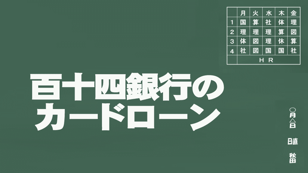 百十四銀行のカードローン説明イメージ画像