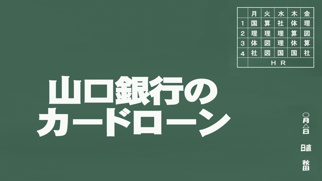 山口銀行のカードローン説明イメージ画像