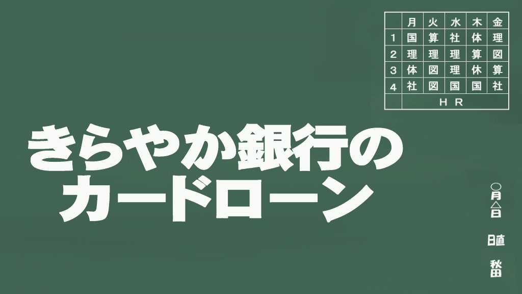 きらやか銀行のカードローン説明イメージ画像