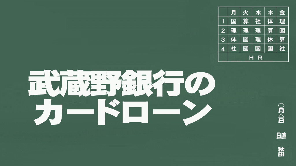 武蔵野銀行のカードローン説明イメージ画像